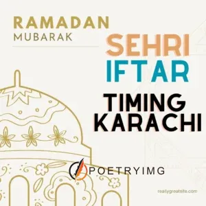 Sehri and iftar timing for karachi ramadan calender for Karachi